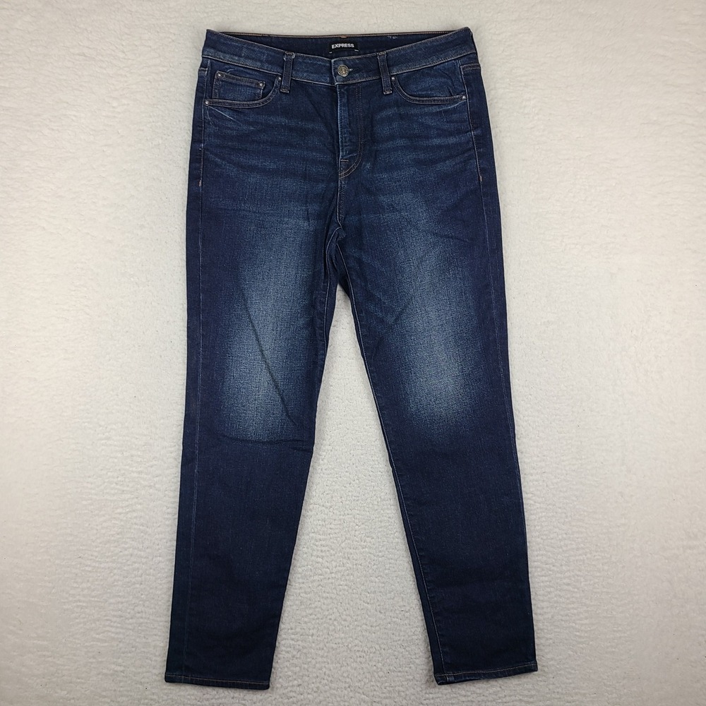 EXPRESS Jeans Mens 32x32 Blue Skinny Dark Wash Denim